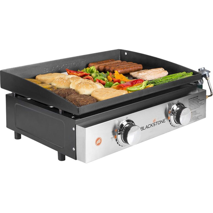 22 in. W Stainless Steel  Nonstick Surface Griddle