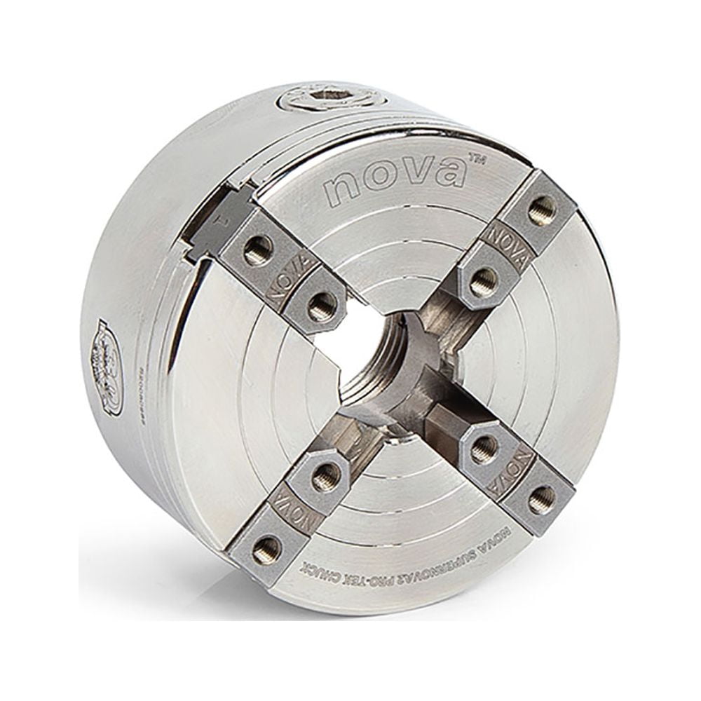 NOVA 23262 SUPERNOVA2 Insert Type Wood Turning Chuck and Jaw Set w/ T Bar Wrench