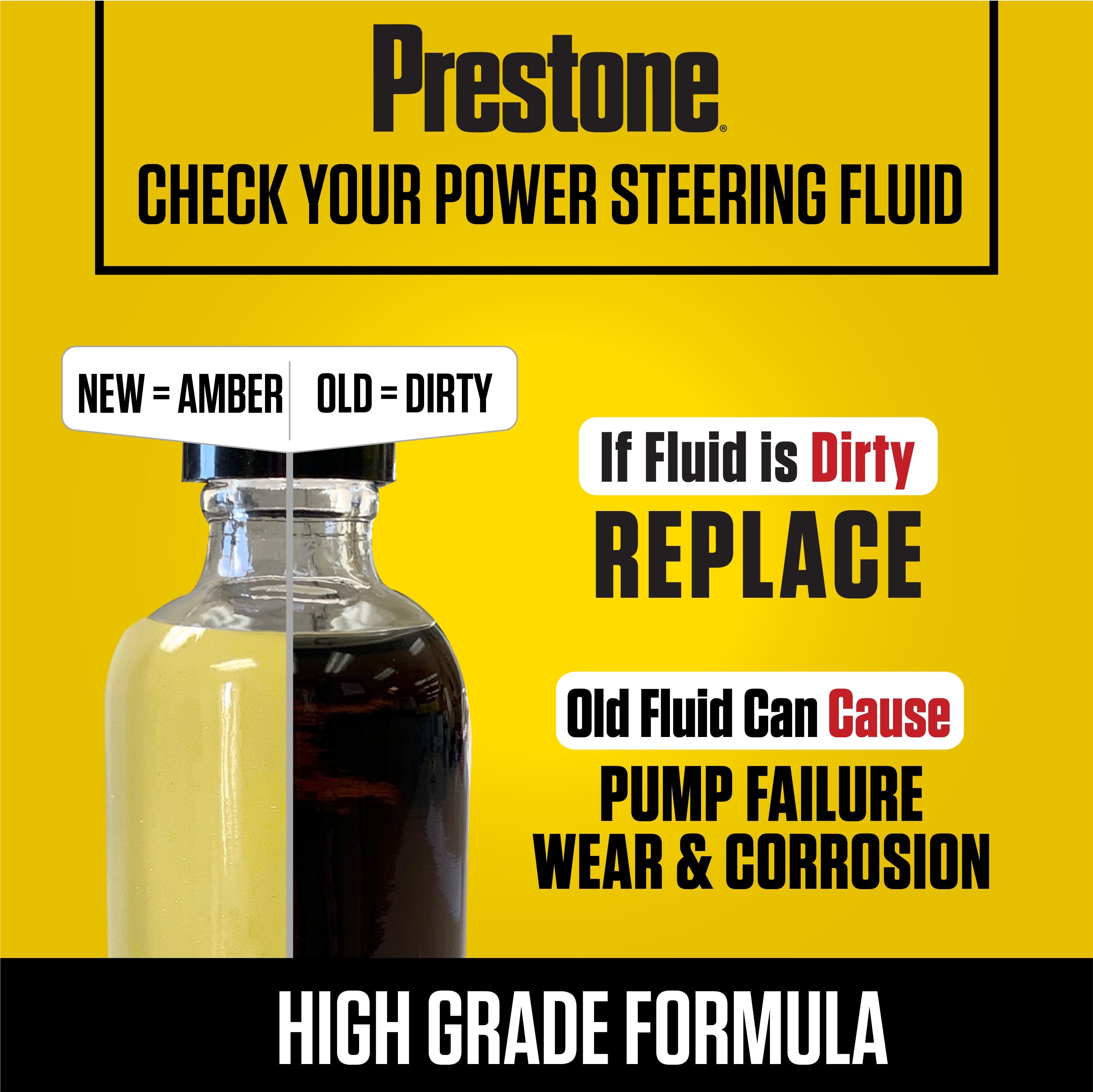 Prestone Universal Power Steering Fluid -1 gal - Anti-Wear, 50,000 mile