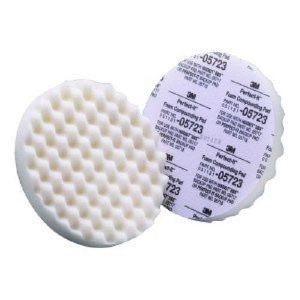 3M 5723 Perfect-It Single Sided Foam Compounding 9 in. Pad (White)