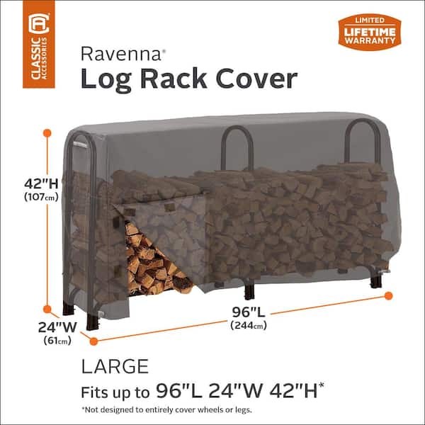 Ravenna 8 ft. Log Rack Cover