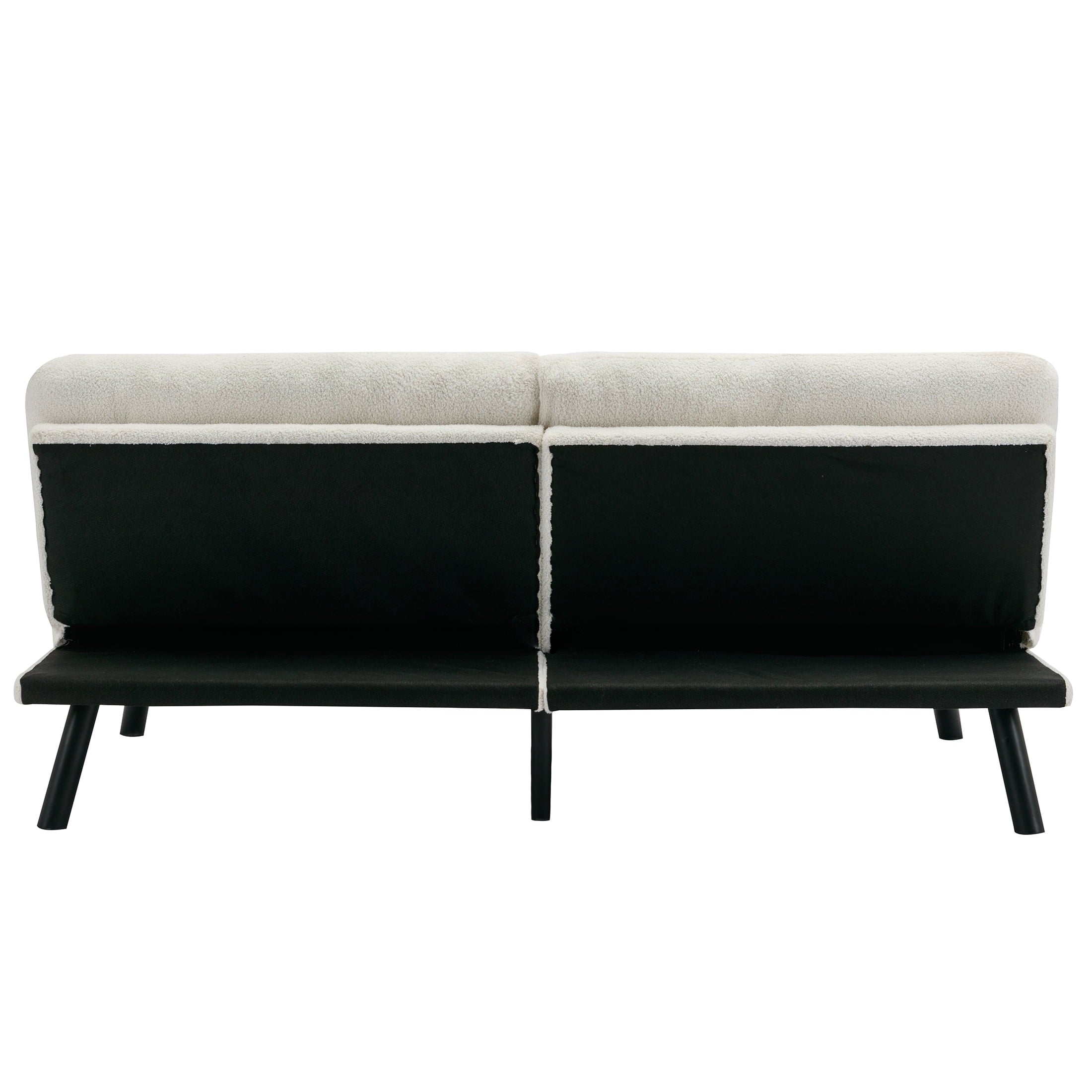 Mainstays Camden Cozy Futon, Cream Boucle Fabric