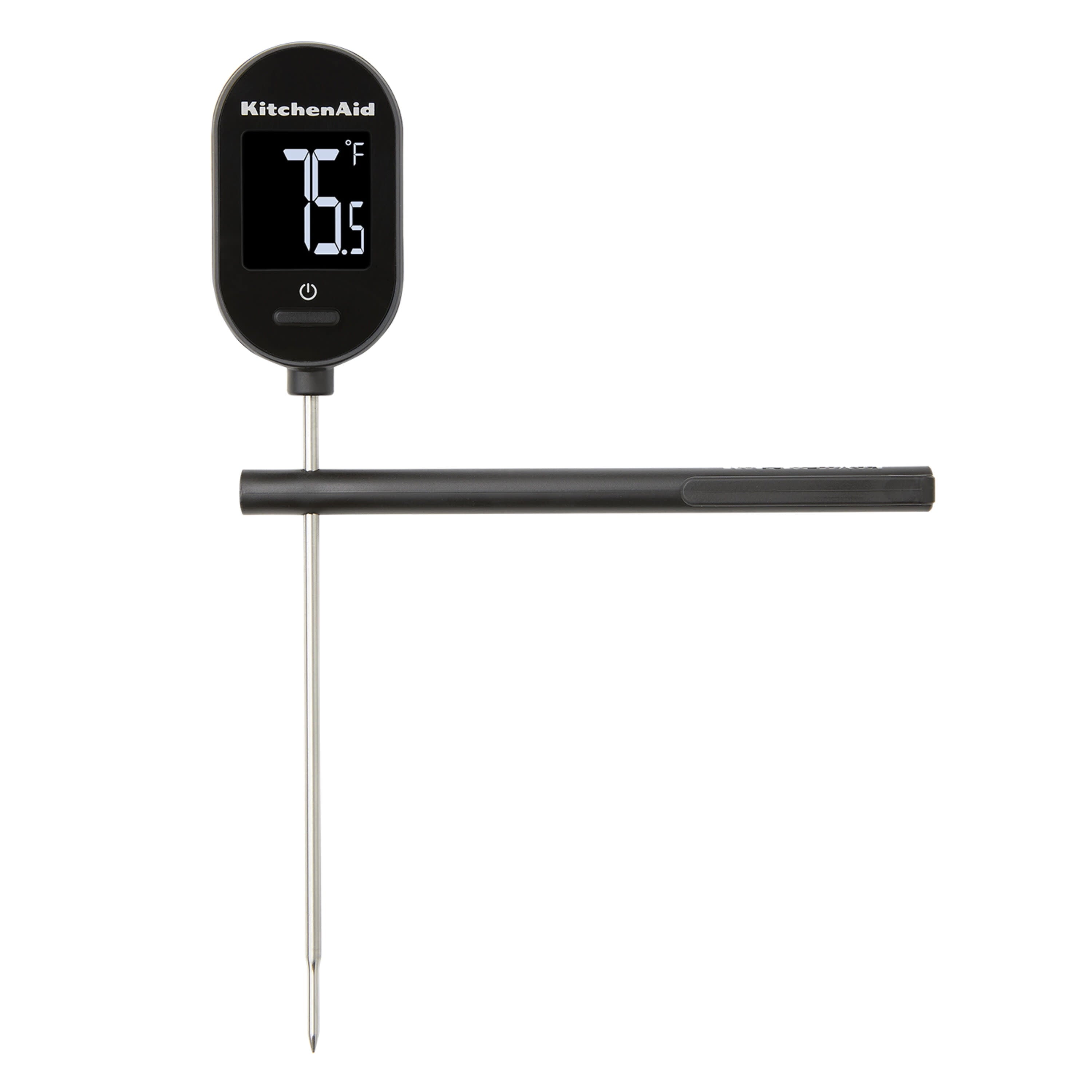 KitchenAid Digital Instant Read Food Stainless Steel Meat and Grill Thermometer Black