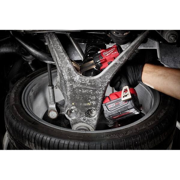 M18 FUEL 18- V Lithium-Ion Brushless Cordless 1/2 in. & 3/8 in. Impact Wrench w/Friction Ring Kit w/ 5.0 Ah Battery