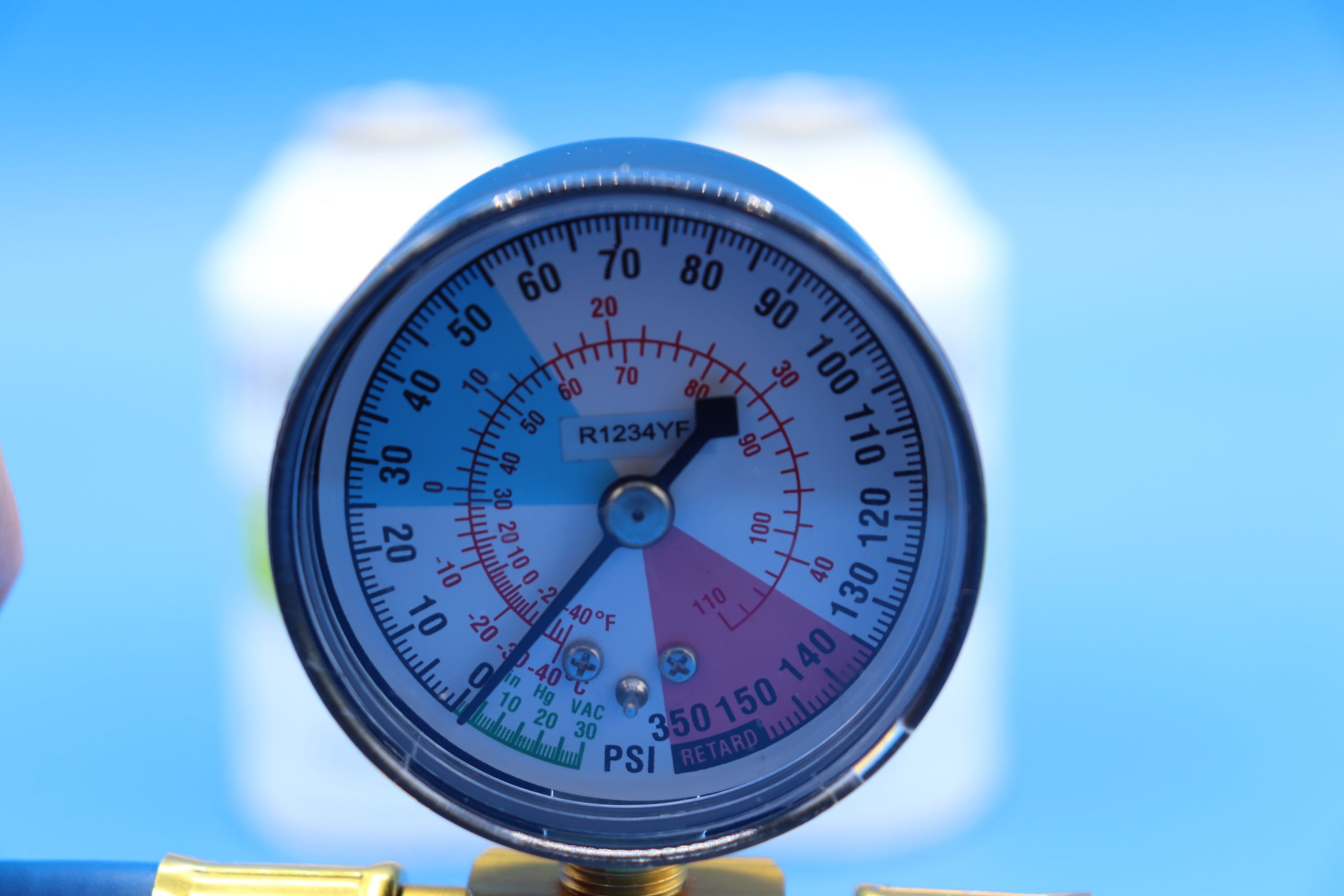 R1234yf Dye Charge, 2 cans and gauge, R-1234yf dye