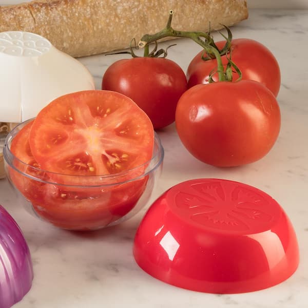 3-Piece Pro-Line Food Savers: Onion Saver Tomato Saver Garlic Saver