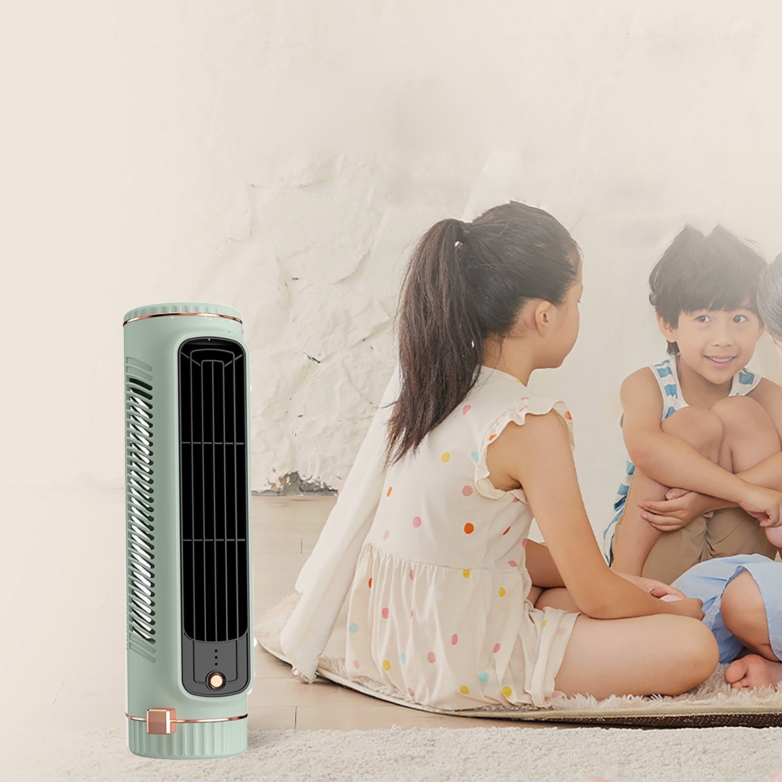 XMMSWDLA Personal Portable Air Conditioner, Mini Air Cooler Conditioner,USB Rechargeable Air Conditioner,3 Speed Quiet Fan for Bedroom,Room,Office,Car,Travel & Indoor & Outdoor