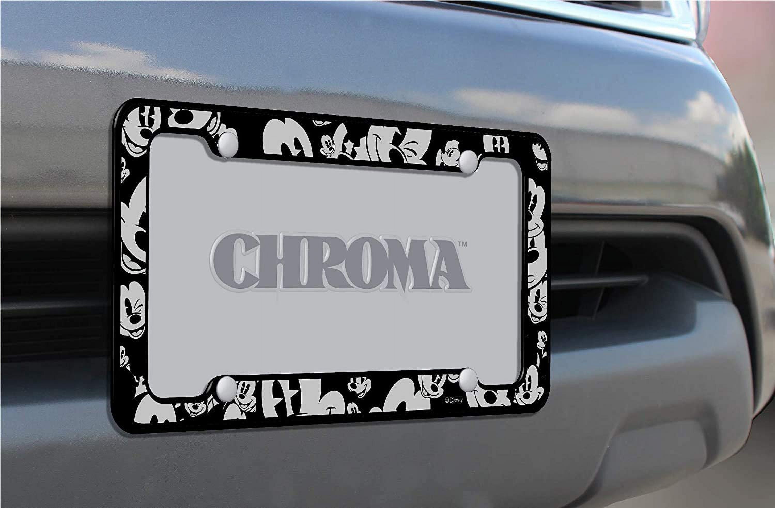 Auto Car Windshield Sunshade with Disney Mickey Expressions Design 2 Piece with License Plate Frame