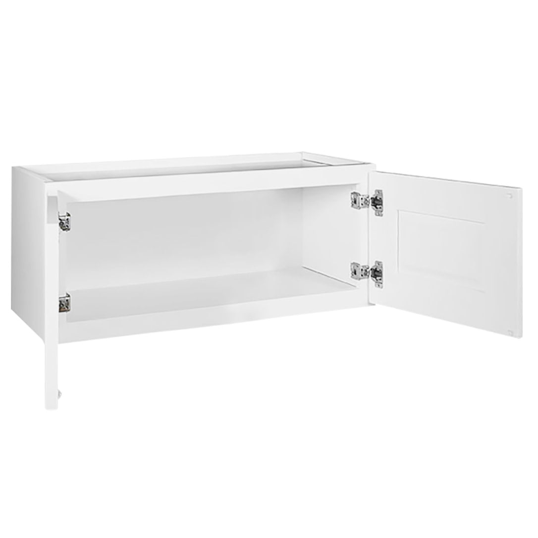 Design House 561621 Brookings Unassembled Shaker Wall Kitchen Cabinet 30x12x12, White