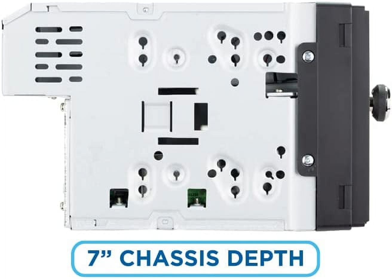 JENSEN CDR462 6.2 inch Double DIN Car Stereo Radio | LED Multimedia Touch Screen | CD & DVD Player | Push to Talk Assistant | Bluetooth | Steering Wheel Control | USB & microSD Ports