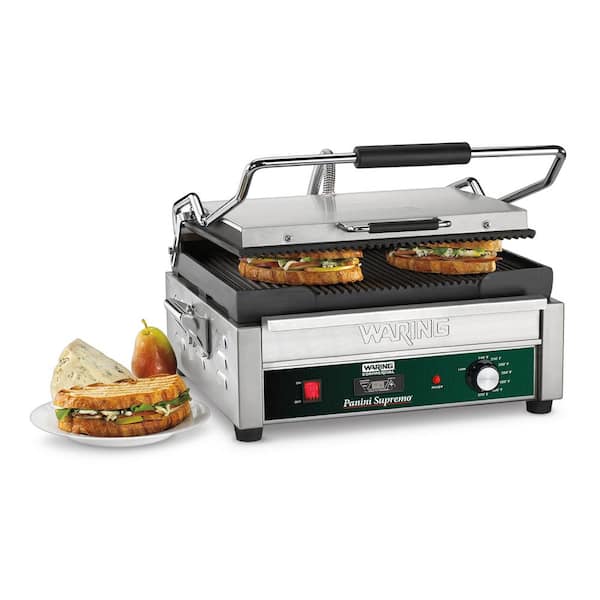 Panini Supremo Large Panini Grill with Timer - 208-Volt (14.5 in. x 11 in. Cooking Surface)