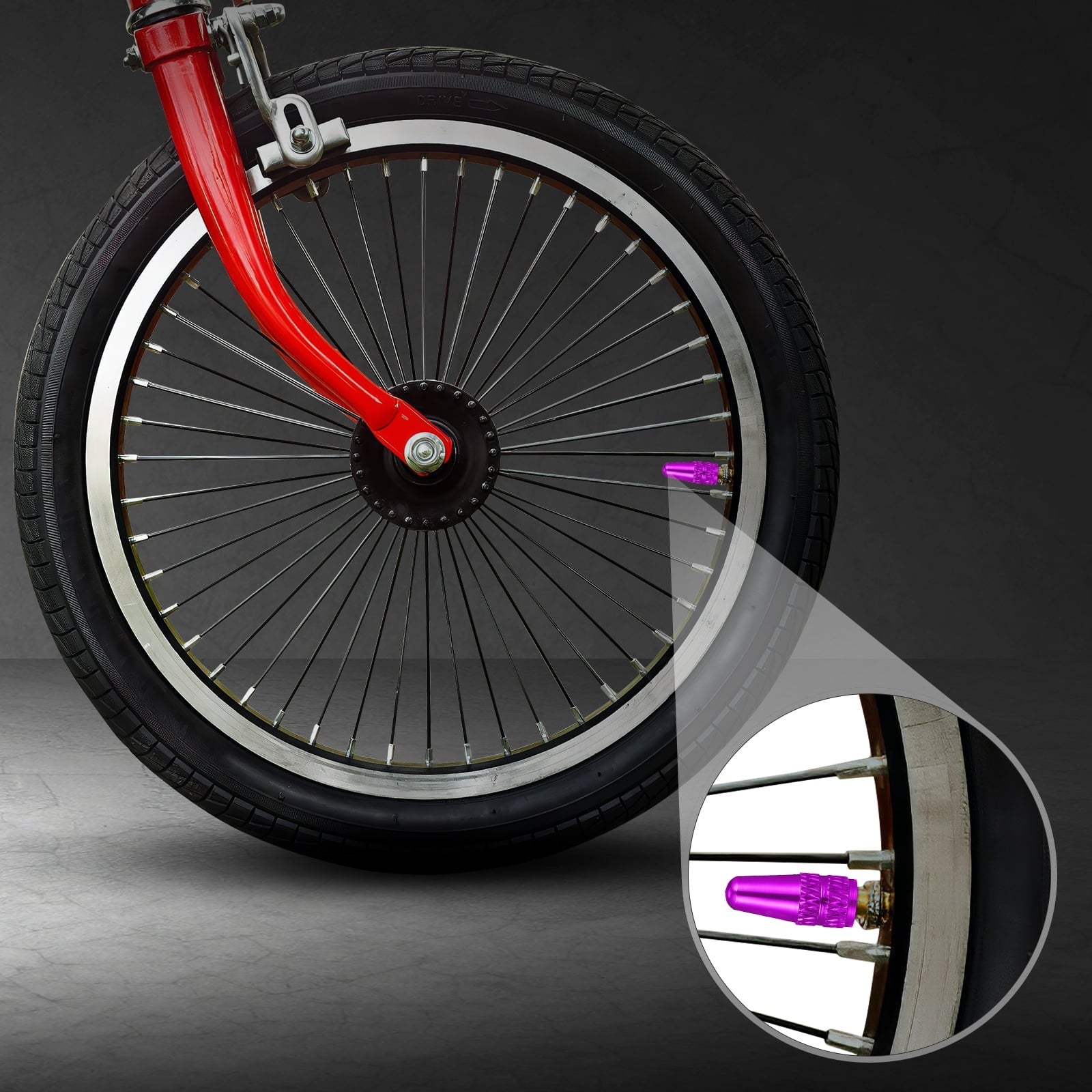 Etereauty WINOMO 20pcs Universal Valves Caps Presta Anodized Machined Aluminum Alloy French Style Bike Tire Caps Dust Covers