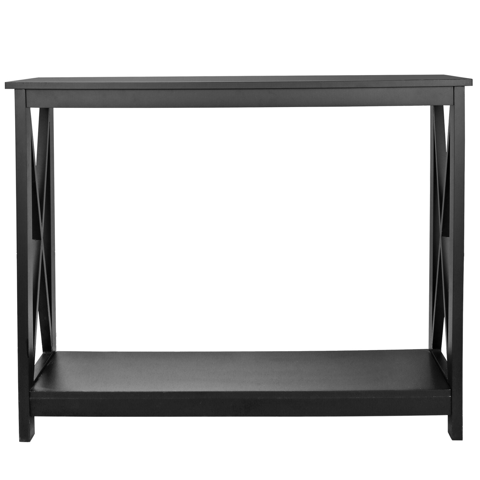 ZENSTYLE Console Table Entryway Simple Style Wood Side Display Black