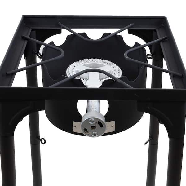 High Pressure Single Propane Burner Outdoor Cooker Adjustable Legs