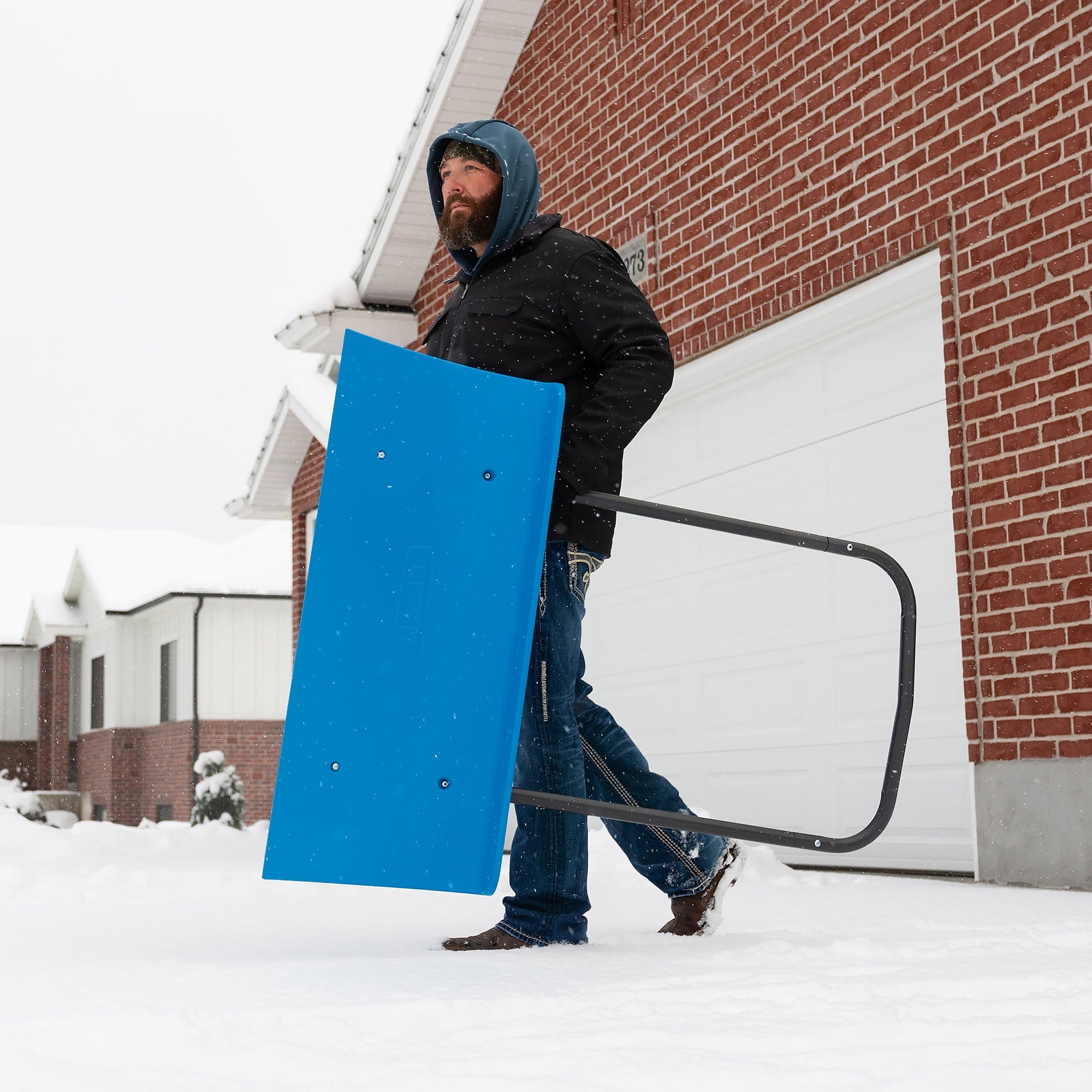 Lifetime 42 IN Wide Snow Pusher Blue (60388)