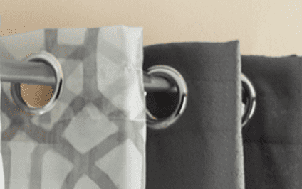 Mainstays Kingswood 4 Piece Curtain Set, 27.5x84, Grey Flannel