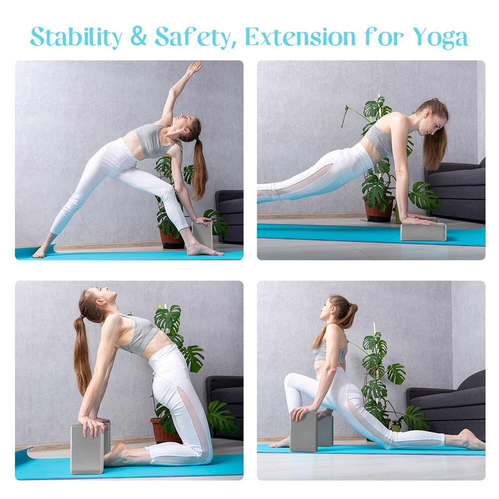 QUANFENG QF Yoga Blocks Set of 2 High-Density EVA Foam Blocks(4