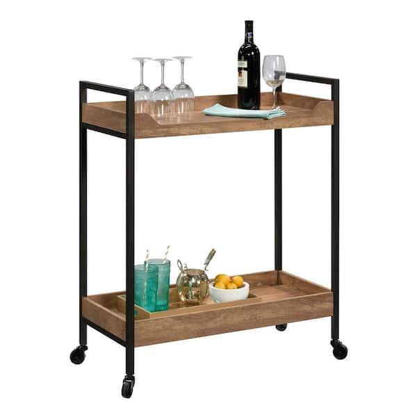 North Avenue Sindoori Mango Serving Cart with Casters