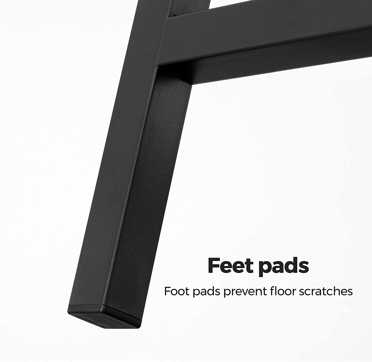 VASAGLE Bar Stools Set of 2 Bar Chairs Kitchen Breakfast Bar Stools with Footrest Industrial in Living Room Party Room Brown and Black