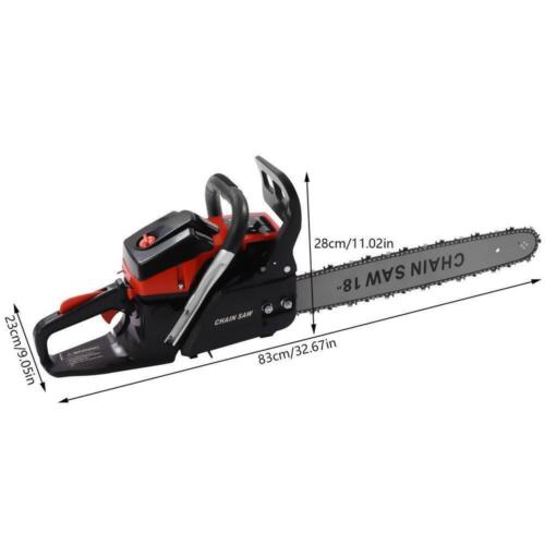 Yiyibyus Gas Chainsaw 18" 58 cc 2-Stroke Rear Handle Chainsaw Power Equipment