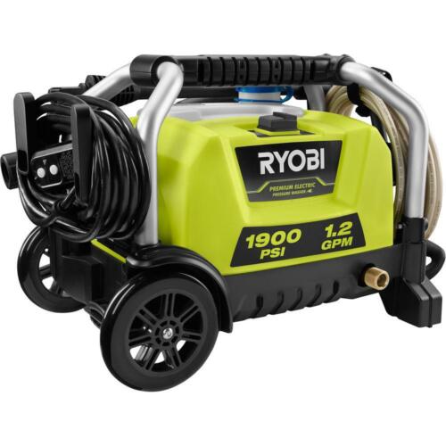 RYOBI 1900 PSI 1.2 GPM Cold Water Wheeled Electric Pressure Washer