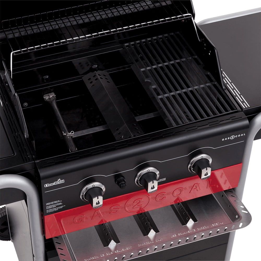 Gas2Coal 3-Burner LP Gas & Charcoal Outdoor Combination Grill