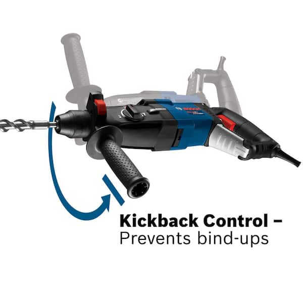 8.5 Amp Corded 1-1/8 in. SDS-Plus Variable Speed Concrete/Masonry Rotary Hammer Drill with Carrying Case