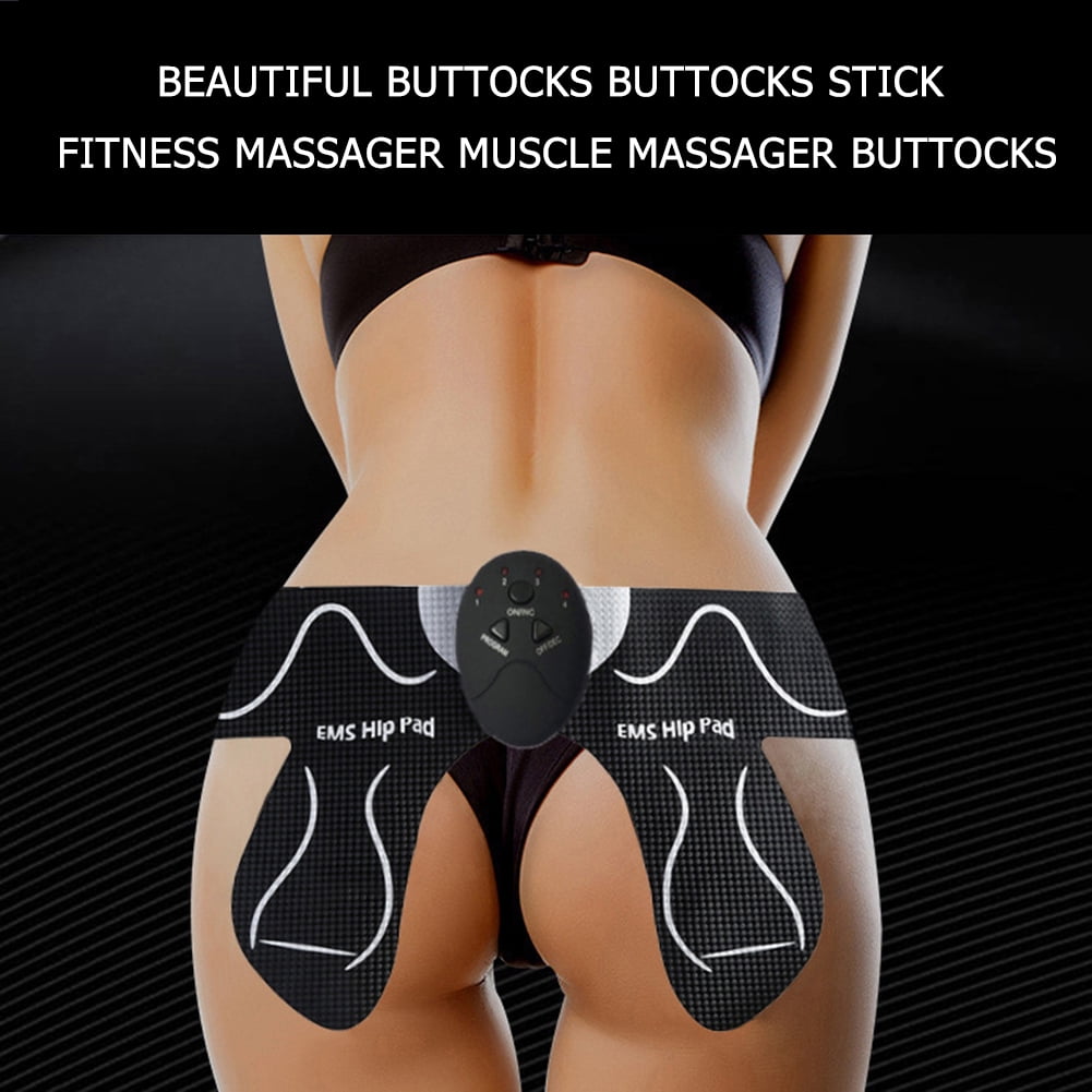 AMNHDO Hip Trainer Buttock Tighter Lifter EMS Vibration Muscle Stimulator (White)