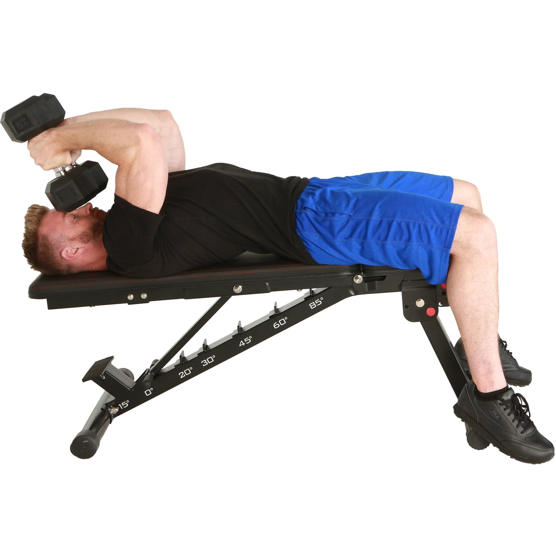 Fitness Reality 2000 Super Max Extra Large Adjustable Utility FID Weight Bench with Detachable Leg Lock-Down