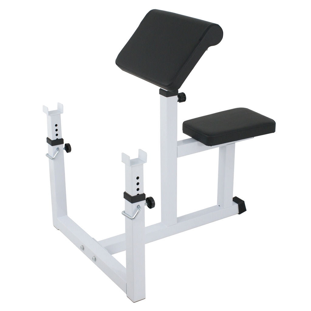 ZENY Arm Curl Weight Bench Adjustable Commercial Preacher Seated Dumbbell