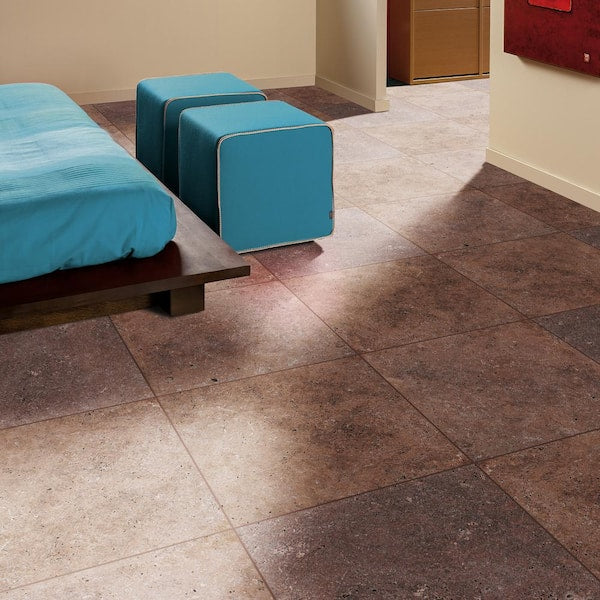 Mediterranean Walnut 16 in. x 16 in. Square Tan Travertine Paver Tile (20 Pieces/35.6 sq. ft./Pallet)