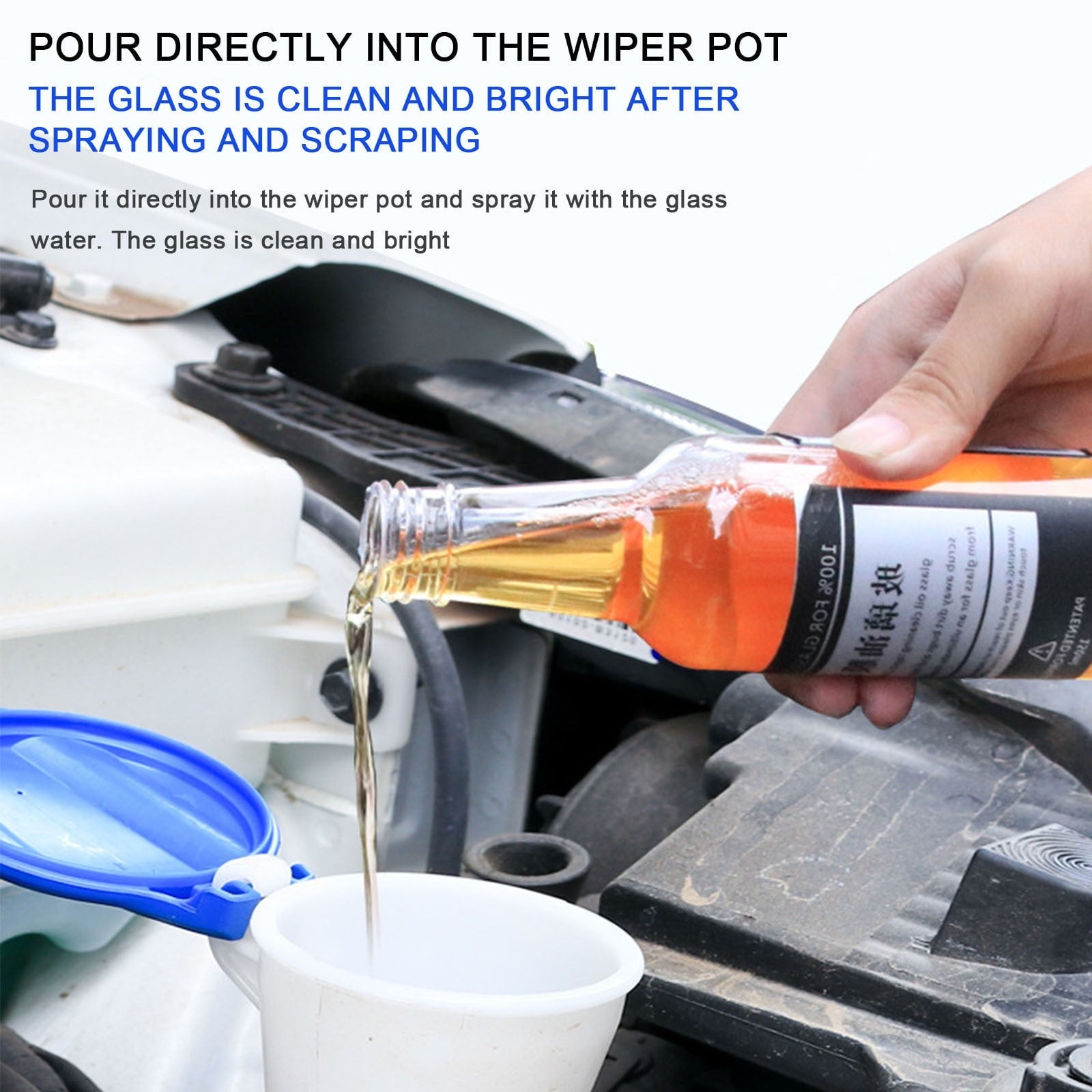 WQQZJJ Office Supplies 150ml Car Glass Oil Film Cleaner, Glass Film Removal Cream, Car Windshield Oil Film Cleaner, Glass Stripper Water Stain Remover 2pcs Up To 40% Off Home on Clearance