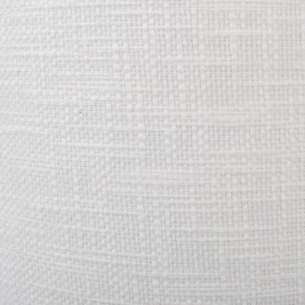 Mix and Match 14 in. Dia x 10 in. H White Linen Blend Drum Table Lamp Shade