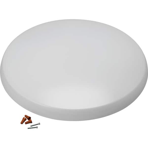 Low Profile Round 20 in. White LED Flush Mount Light Fixture