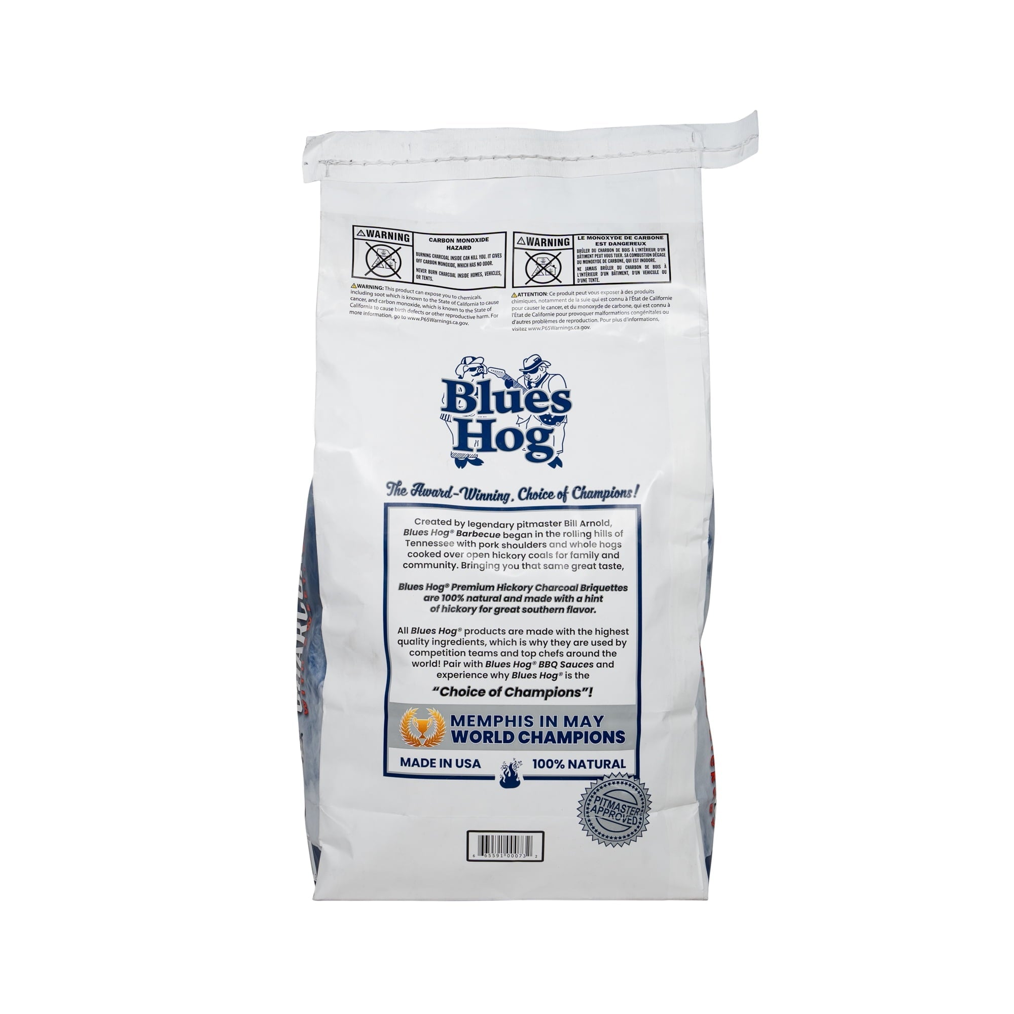 Blues Hog Charcoal Briquettes, Single Sourced for Heat & Smoke Consistency, 12 lbs
