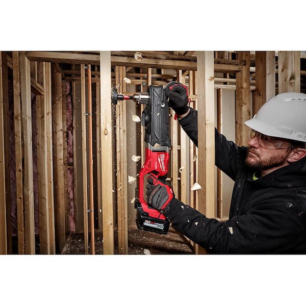 M18 FUEL 18-Volt Lithium-Ion Brushless Cordless GEN 2 Super Hawg 1/2 in. Right Angle Drill with M18 FUEL Hackzall