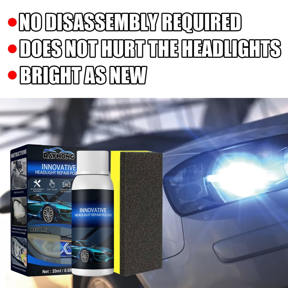 JFY Auto parts polishing headlamp agent brightening white headlamp maintenance lamp repair fluid set lamp retreading agent(20ML/30ML/50ML)