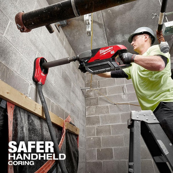 MX FUEL Lithium-Ion Cordless Handheld Core Drill Kit with Stand, 2 Batteries and Charger