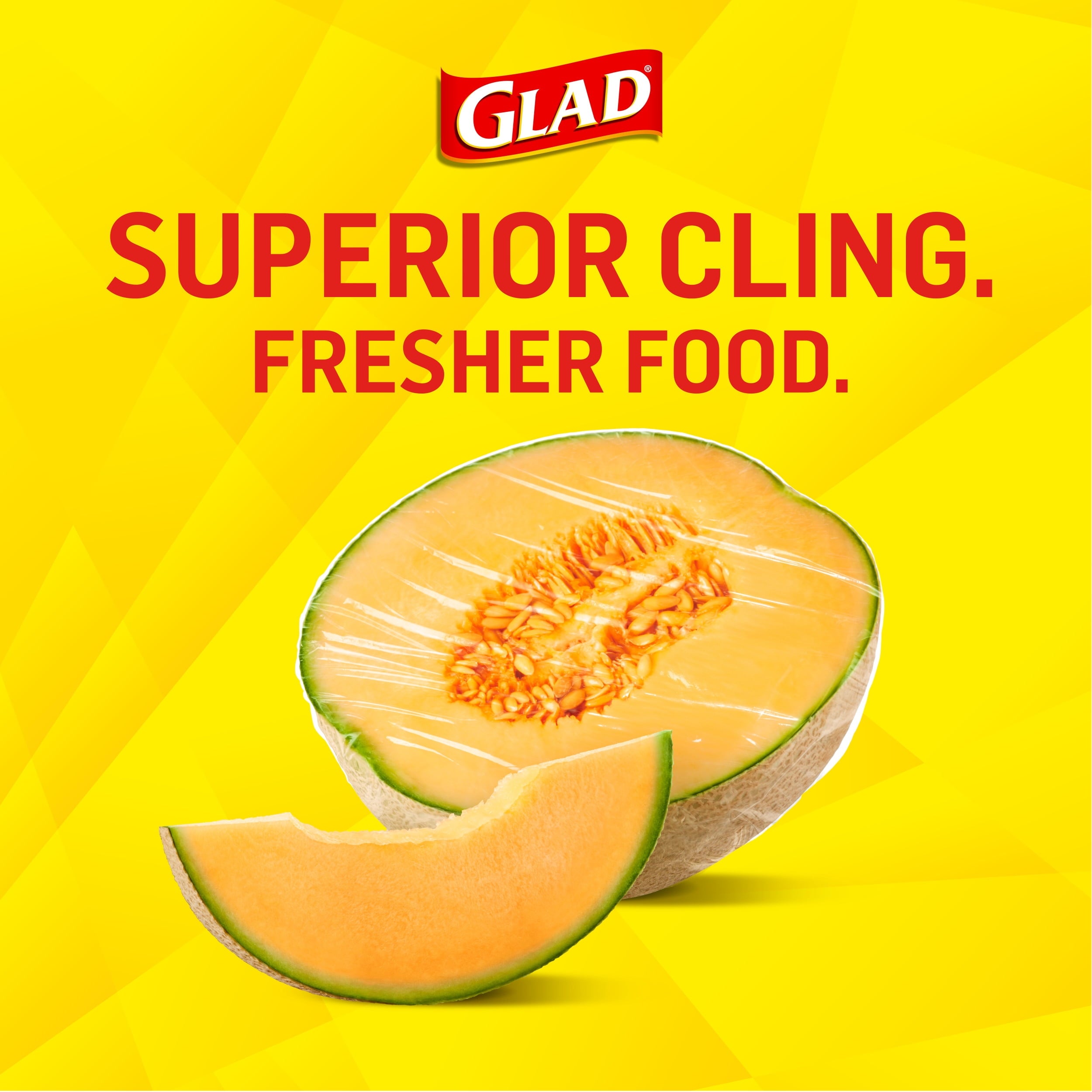 Glad Cling N Seal Plastic Food Wrap, 200 Square Foot Roll