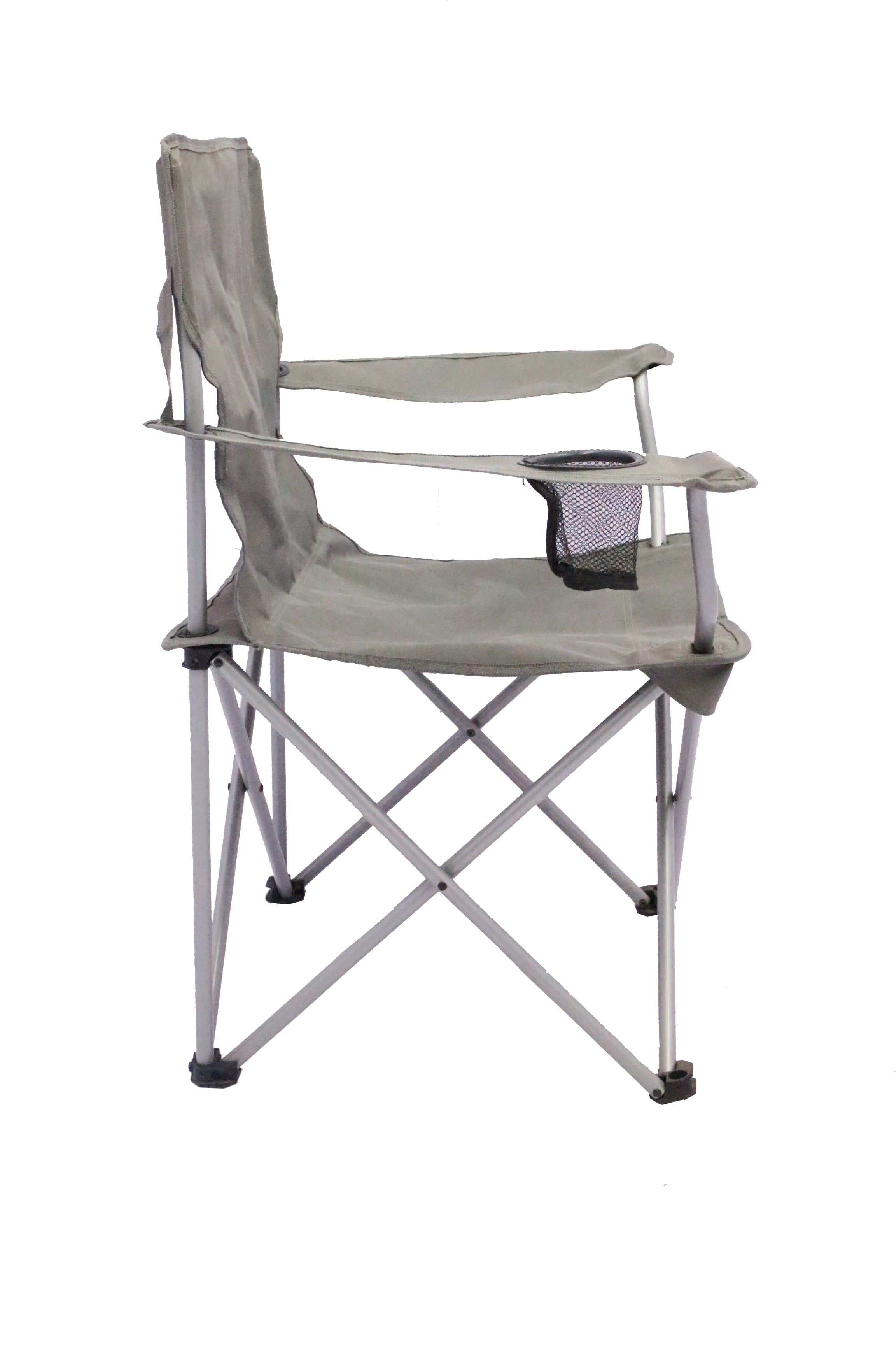 Ozark Trail Classic Folding Camp Chairs, with Mesh Cup Holder,Set of 4, 32.10 x 19.10 x 32.10 Inches