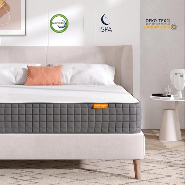 10 in. Medium to Firm Memory Foam Tight Top King Size Support Mattress