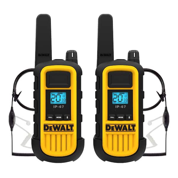 DXFRS300 Heavy-Duty 1-Watt Walkie Talkie and Headset Bundle (2-Pack)