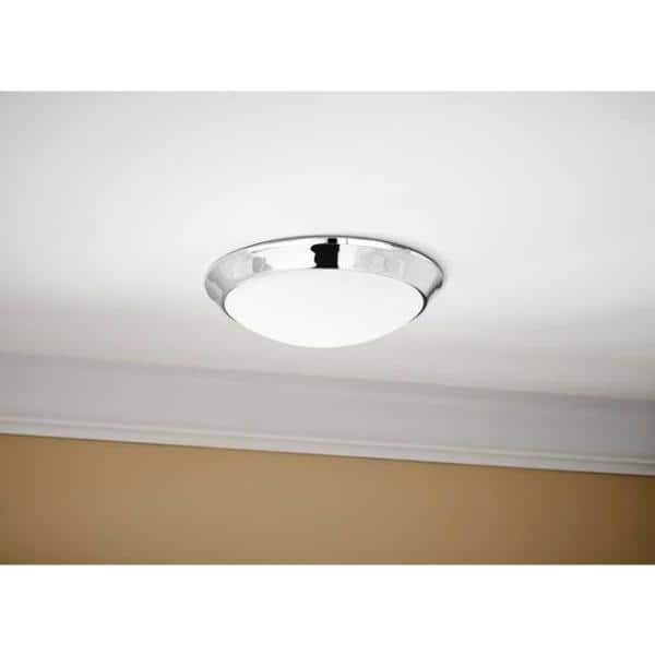 Chelwood 13 in. Chrome Selectable LED Flush Mount
