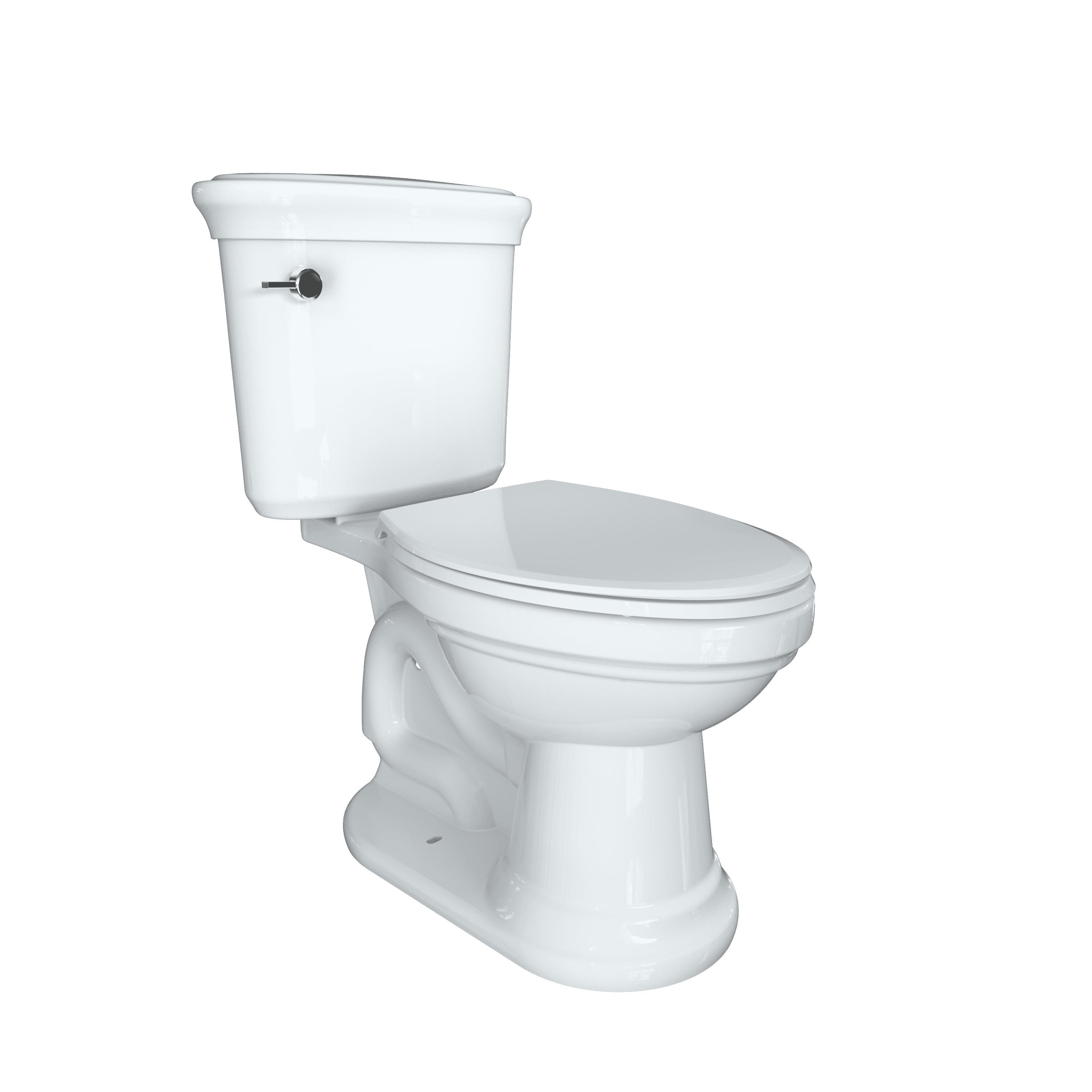 R&T B1130 Toilet Seat 400 pound Oval Plastic Toilet Seat Soft Close No Slam White