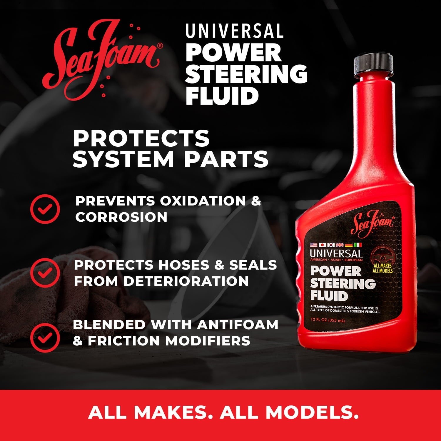 Sea Foam Power Steering Fluid, 12 oz.