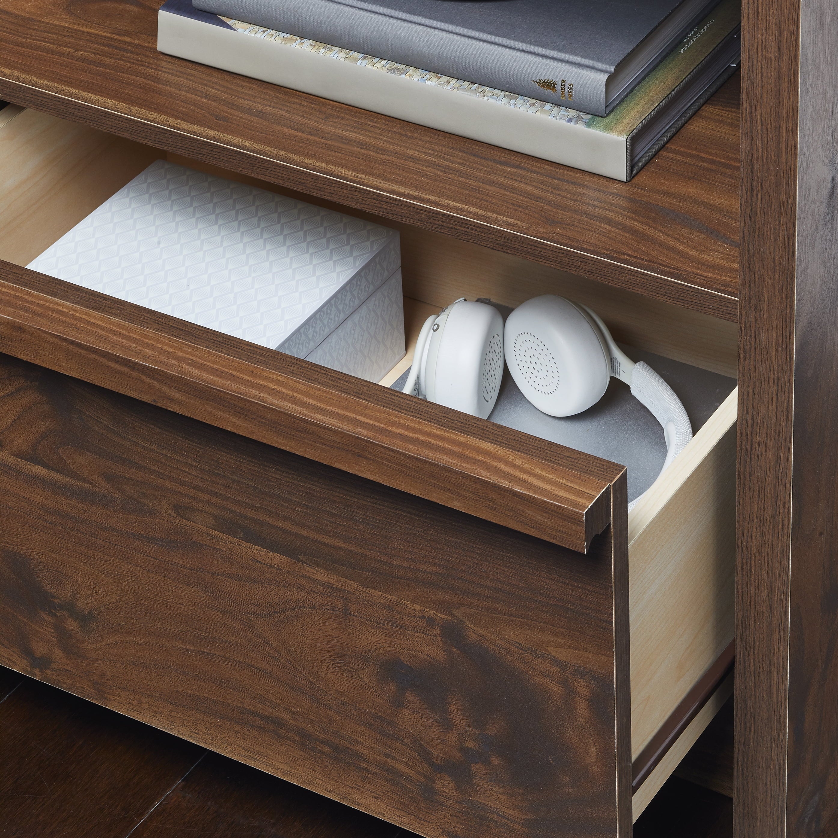 Better Homes and Gardens Montclair 6-Drawer Dresser, Vintage Walnut Finish