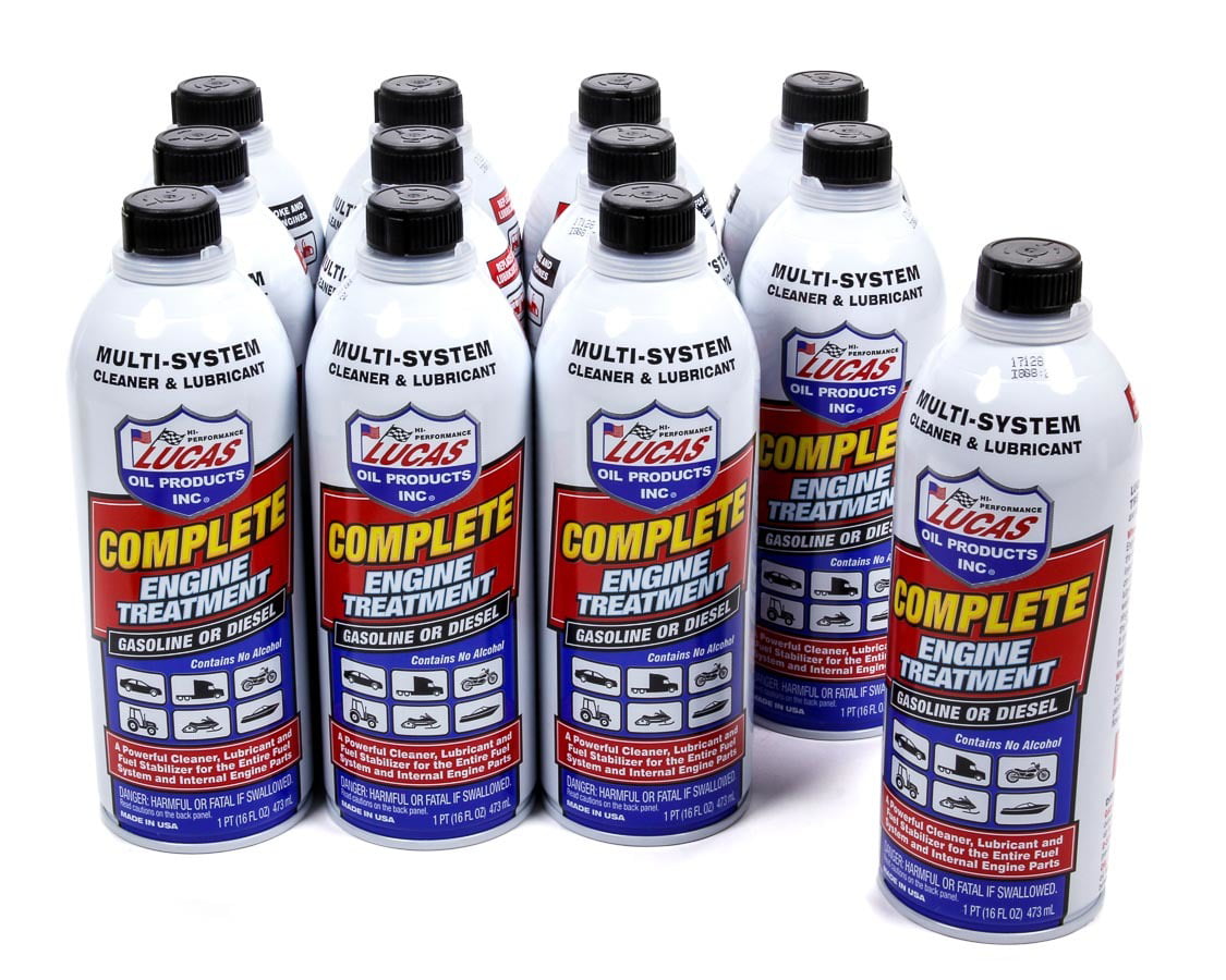 Lucas Oil Multi-System Complete Fuel system cleaner Automotive Additives Engine Treatment, 16 oz