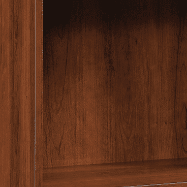 Sauder Beginnings 5-Shelf Bookcase, Brook Cherry Finish