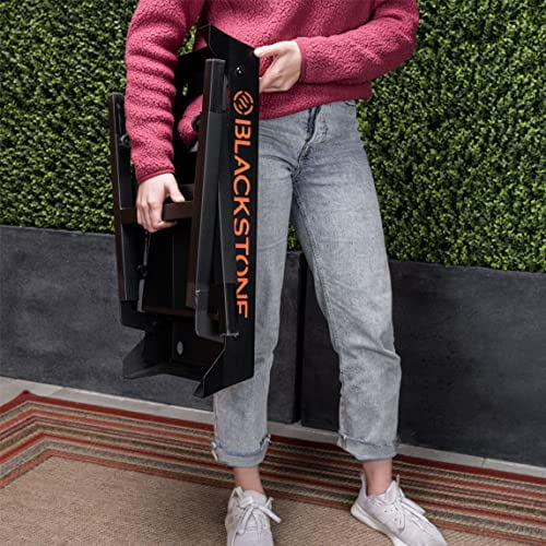 Universal Griddle Stand with Adjustable Leg and Side Shelf - Made to fit 17