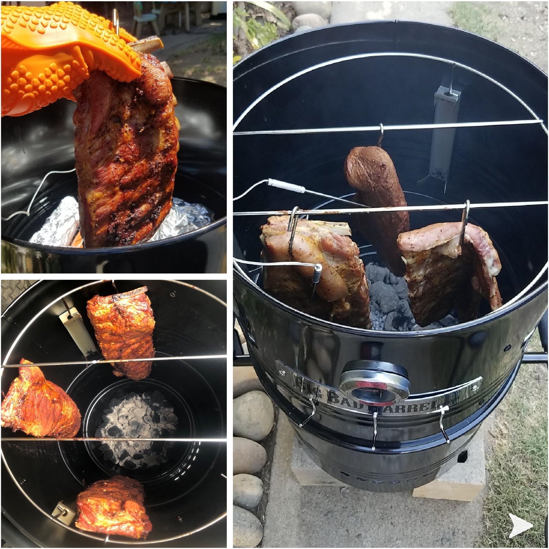 Big Bad Barrel BBQ Smoker Grill 5 in 1 Barrel can be used as a Smoker, Grill, Pizza Oven, Table and Fire Pit